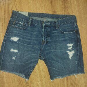 Abercrombie and Fitch men distressed Jean shorts